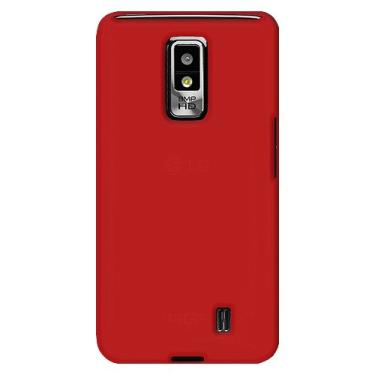 Imagem de Amzer Capa de gel de silicone para LG Spectrum VS920 - Embalagem de varejo - vermelha