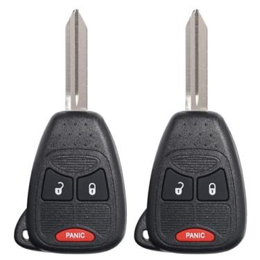 Imagem de MechanMagic Chave de substituição para Dodge Ram 1500 2500 3500 2006-2008 Dakota Magnum Durango Nitro Caliber Jeep Wrangler Patriot Grand Cherokee Controle remoto de entrada sem chave OHT692427AA