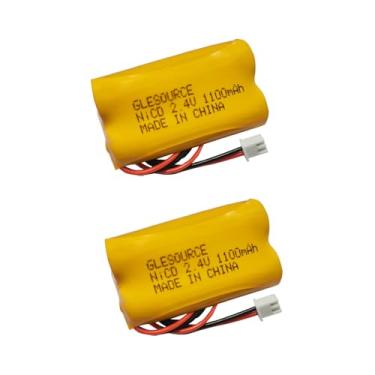 Imagem de XUNTU Substituição de bateria de sinal de saída de 2,4 V 1100 mAh para Exitronix 10010036 Lithonia 10010034 Interstate NIC1394 BEL-179 Luz de emergência (embalagem com 2)