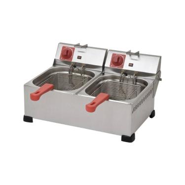 Imagem de Fritadeira Elétrica Industrial 12 Litros 2 Cubas Marchesoni Sem Tampa 2000W 127V - FT.1...