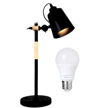 Imagem de Luminária Mesa 57Cm Retrô Escandinava Articulada Metal - GIMPO, Bivolt