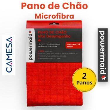 Imagem de Kit 2 un Pano de Chão Microfibra 70cm x 50cm Powermaid Alto Desempenho