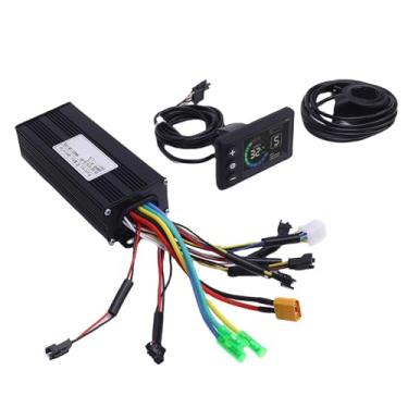Imagem de Kit de Controlador de Velocidade da Scooter Elétrica, Controlador 36V 48V 30A Com Tela LCD e Acelerador 130x, Motor Sem Escova para Dobrar a Bicicleta