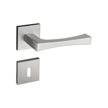 Imagem de Fechadura Vivaldi Cromado Acetinado Roseta Quadrada 40mm Pado Interna