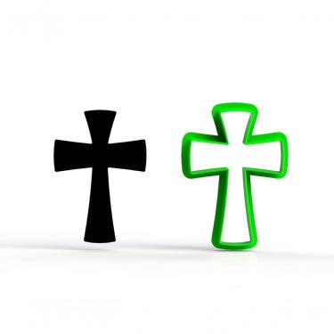 Imagem de Cortador Wandinha Addams - Cruz Wandinha Adams Tamanho 7 Cm