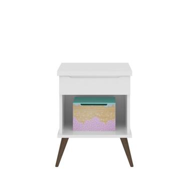 Imagem de Mesa De Apoio Infantil 1 Gaveta 1 Nicho Melinda Branco