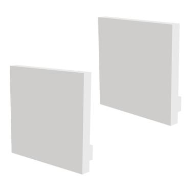 Imagem de Kit Acessórios Taschibra Para Perfil Sobrepor 2,3x2,4cm Apex 24 Branco