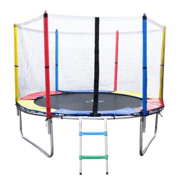 Imagem de Cama Elástica Pula Pula 2,44m Henri Trampolim Linha Kids C/ziper Preta