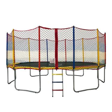 Imagem de Cama Elástica 4,27m Henri Trampolim (6pés)96 Molas C/ferragem 2.00mm Gold Preta