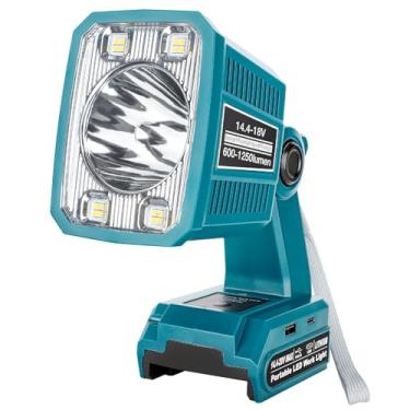Imagem de Taingwei Lanterna Led Para Bateria Bosch De 18 V, Luz Trabalho W, Led, Holofote Acampamento, Reparo Automóveis, Iluminação Emergência E Canteiro Obras (Pilhas Não Incluídas)