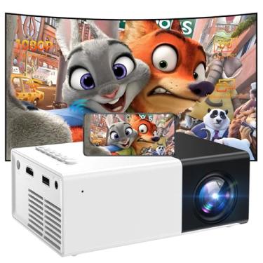 Imagem de iTJQ Miniprojetor, Projetor Portátil 1080P Compatível Com Filmes Em Ambientes Internos E Externos, Ios/Android, Laptop, Tv Stick/Ps5, Usb/Hdmi/Tipo C