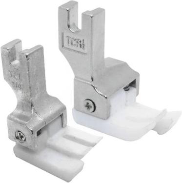 Imagem de 02 Calcador Compensado Pesponto Esquerdo Direito 1/4 Teflon - Evolvere