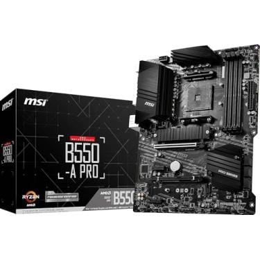 Imagem de MSI Placa-mãe B550-A PRO V1 ProSeries (AMD Ryzen 5000, AM4, DDR4, PCIe 4.0, SATA 6Gb/s, M.2, USB 3.2 Gen 2, HDMI/DP, ATX)
