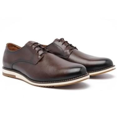 Imagem de Sapato Social Oxford Masculino Couro Café 12000 - GGFontanezi, Café, 3