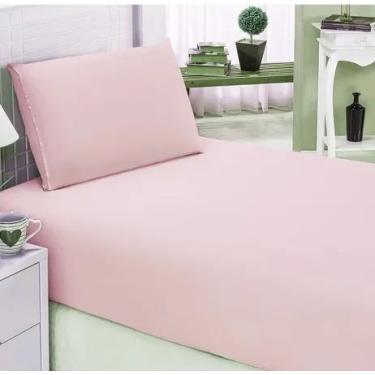Imagem de Jogo de Lençol Solteiro 2 Peças com Elástico Microfibra 170 Fios - Ros