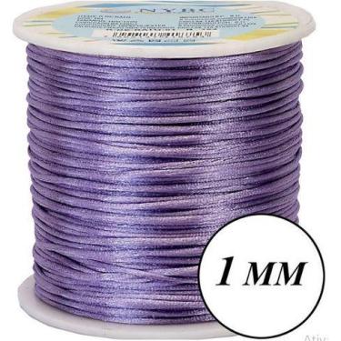 Imagem de Rolo de 100 Metros cordão fio de cetim r de rato linha pulseira macram