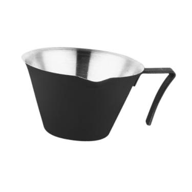 Imagem de Fenteer Jarra medidora de café, acessórios para expresso, xícara de servir 100ml, xícaras de expresso para restaurante, Preto