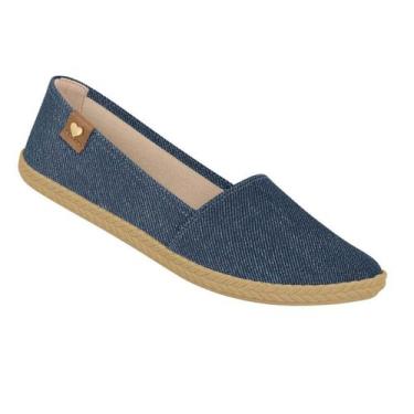 Imagem de Sapatilha Feminina Moleca Alpargata, Azul, 38