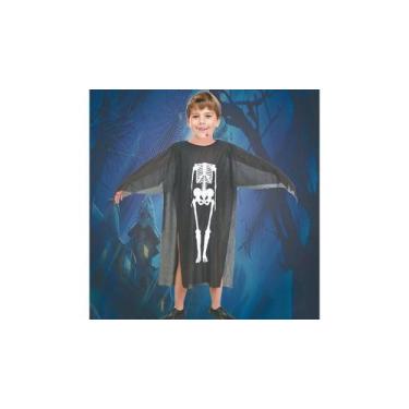 Imagem de Fantasia Esqueleto Caveira Infantil Halloween Carnaval - MC PRESENTES