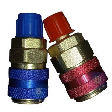 Imagem de Engate Rápido Automotivo Baixa e Alta Para Manifold R134a Ar Condicion