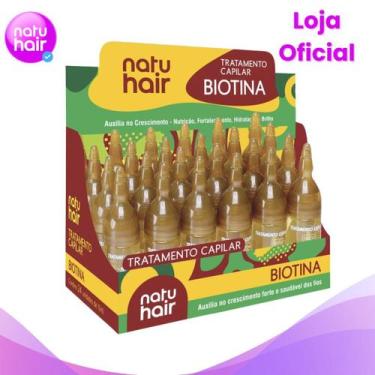 Imagem de Kit 12 Ampolas de Tratamento Capilar Biotina Natuhair 10ml Contém 12 U