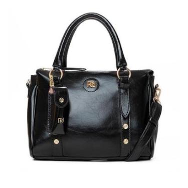 Imagem de Bolsa Feminina Rafitthy Tote Média Porta-Batom Preto-Feminino