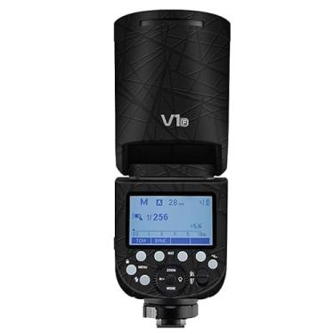 Imagem de Adesivo flash de câmera antiarranhões para Godox V1 Flash Coat Wrap película protetora corporal protetor de corpo capa de pele V1 (preto cruzado)