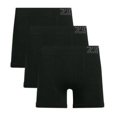 Imagem de Kit 3 Cuecas Boxer Masculina Zee Rucci Microfibra Poliamida Seamless -