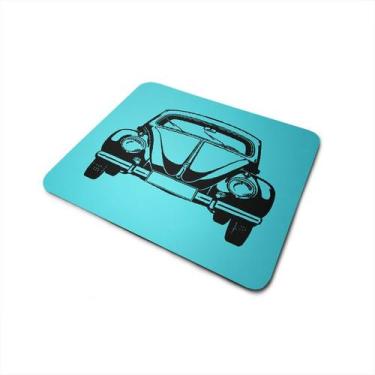 Imagem de Mouse Pad Quadrado Antiderrapante Fusca Azul Claro - PoloCat Acessorio