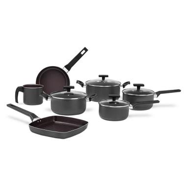 Imagem de Conjunto Panelas Antiaderente Brinox Preserve Cinza 7 Peças 7238/101