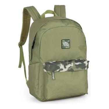 Imagem de MOCHILA 18 JUVENIL CAMUFLADA VERDE LUXCEL MS47861UP Verde - UP4YOU, M,