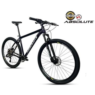 Imagem de Bicicleta Aro 29 Nero 5 Peças Inteira Absolute 12v Hollowtech Freio a Disco Hidráulico k7 11/52 Garfo Trava no Guidão (Azul, 17)