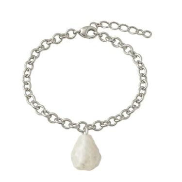 Imagem de Pulseira de Opala Branca - Cristal Natural, Prata 925