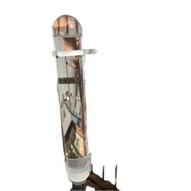 Imagem de Kit 10 Bebedouros de vidro base para pássaros malha larga