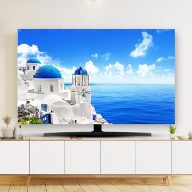 Imagem de Capas de TV para monitor interno, capa protetora para tela de TV impressa, tela de mesa LCD/LED, protetor de tela de TV pendurado, quarto, sala de estar, decoração, impressão, 2|55 polegadas (130 x 80
