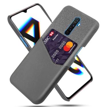 Imagem de Capa para OPPO X2 Pro,Anti-deslizamento,Proteção contra quedas de 360°,Resistência à impressão digital,Tela e caso de couro PU com 1 slot de cartão atrás-Gray