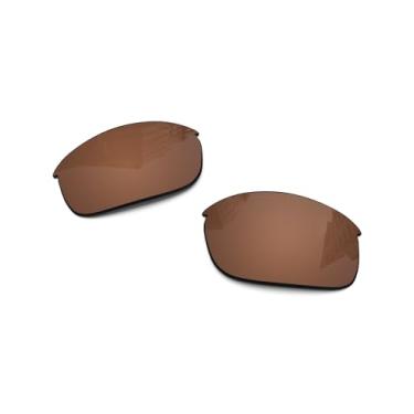 Imagem de Lentes de reposição polarizadas de 1,6 mm para óculos de sol Oakley Flak Jacket, peças e kit de reparo com proteção UV - Mais opções, Marrom âmbar - polarizado, One Size