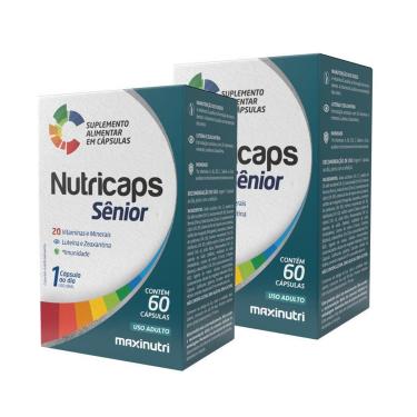 Imagem de Kit 2 Nutricaps Senior Polivitaminico 60 Capsulas Maxinutri-Unissex