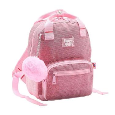 Imagem de Mochila Infantil Escolar Brilho Pompom Leve Chenson-Feminino