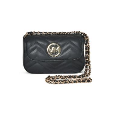 Imagem de Bolsa Via Marte Tiracolo Crossbody Estruturada Matelassê Alça Corrente Fixa B2-604