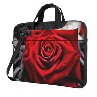 Imagem de Capa para laptop preta branca e vermelha à prova de choque capa protetora para notebook bolsa portátil para laptop bolsa à prova d'água, Preto, 14 inch
