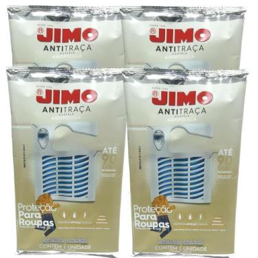 Imagem de Kit 4 Cartela inseticida Antitraça Jimo elimina traça de roupa e livro