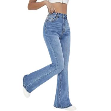 Imagem de Calça Skinny Flare Tex Jeans Elegante e Casual Feminina-Feminino