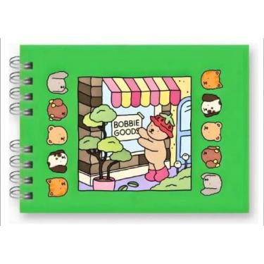 Imagem de Caderno De Colorir Verde Capa Dura Desenhos 50 Folhas - Soberana Brinq