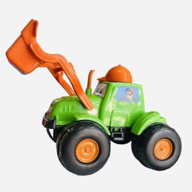Imagem de Caminhão Escavadeira Carrinho Brinquedo Bebê Infantil Menino - Divplas