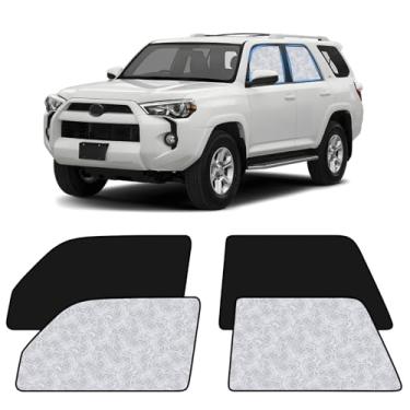 Imagem de ZATOOTO Persianas de janela de carro para Toyota 4Runner 2017-2024, 4 peças de capas magnéticas de janela de carro, 100% de proteção UV, cortinas de privacidade dobráveis para janela lateral para bebê