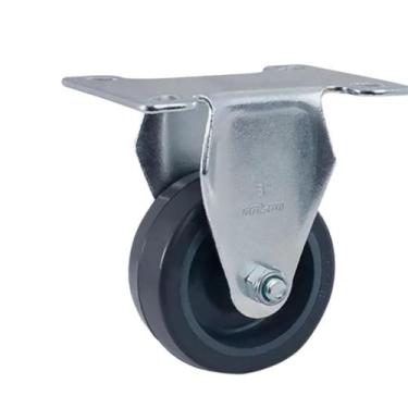 Imagem de Rodizio Fixo 3 Placa Roda Pvc Cinza Fp 60kg - Colson - Colson Rodas Ro
