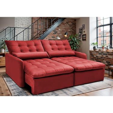 Imagem de Sofá Sem Caixa 1,80m SoftGel Celeste. Velusoft Cama inBox