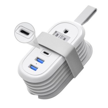 Imagem de Faixa de alimentação de viagem BEVA TP-BV3U2S-PD 20W 2 tomadas 3 porta