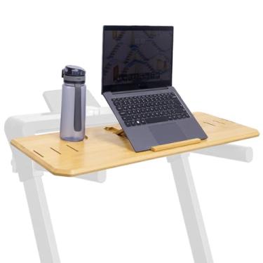 Imagem de Acessório de mesa de esteira de madeira, suporte de laptop para estação de trabalho em esteira, um suporte para laptop com altura ajustável, disponível em vários cenários
